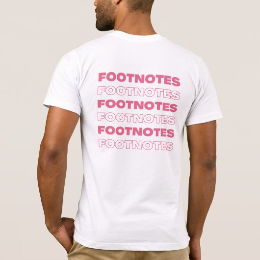 T-shirt Footnotes Staff Shirt (Dos)