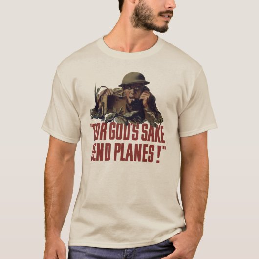 T-shirt For God's Sake, Sand Planes! (Devant)