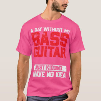 T-shirt For Guitarist & Musician, Music & Bass FanAcoustic