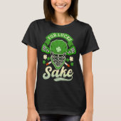 T-shirt For Lucks Sake Lacrosse St Patricks Day (Devant)