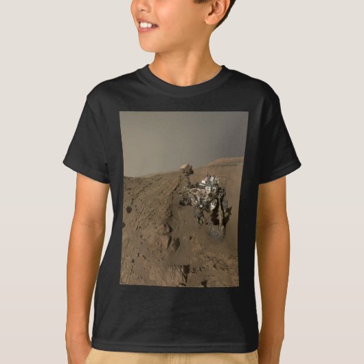 T-shirt Forage Mars Curiosity Red Martian Paysage (Devant)