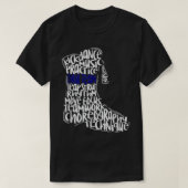 T-shirt Forçage Team Marching Bande Word Cloud Art (Design devant)