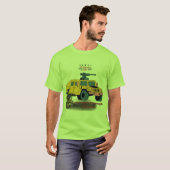 T-shirt Force à travers le sacrifice lime (Devant entier)