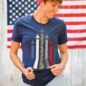 T-shirt Force aérienne militaire Avion de réaction Formati