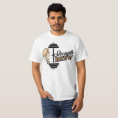 T-shirt Force brasse : Carburez votre Power gymnase design (Devant entier)