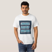 T-shirt "Force brodée, triomphe mental" (Devant entier)