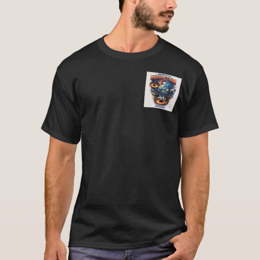 T-shirt Force Cosmique : Gravité vs Magnétisme (Devant)