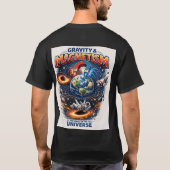 T-shirt Force Cosmique : Gravité vs Magnétisme (Dos)