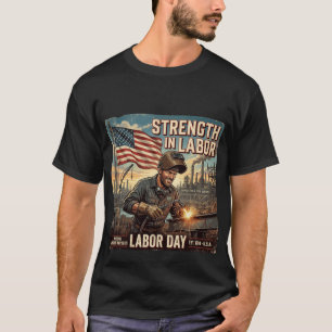 T-shirt Force dans le travail - Hommage au travailleur amé