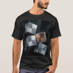 T-shirt FORCE DE CARACTÈRE COURAGE VICTOIRE - Cubes en mét