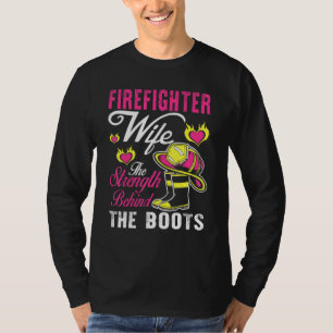 T-shirt Force De La Femme Pompière Derrière Les Bottes Hom