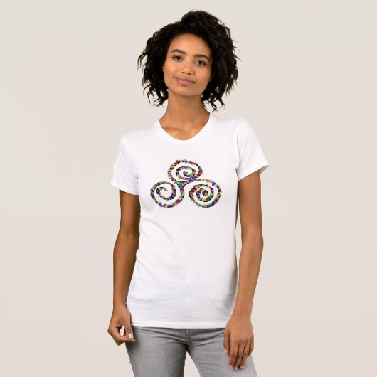 T-shirt Force de Triskelion celtique (Devant entier)