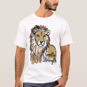 T-shirt force douce lion (Devant)
