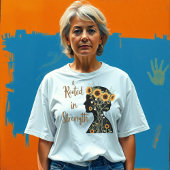 T-shirt Force enracinée Maman - Arte en silhouette floriss