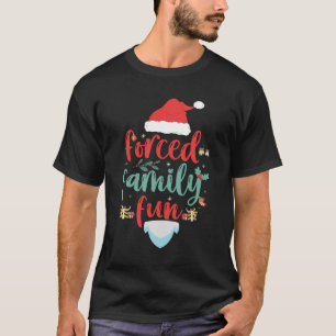 T-shirt Forcé Famille Amusant Drôle Noël Matching Cadeau
