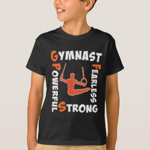 T-shirt Force impressionnante de puissance de gymnaste de