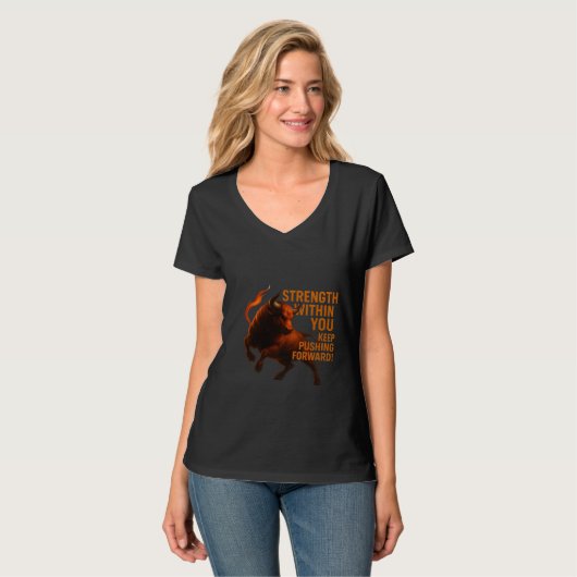 T-SHIRT FORCE INTÉRIEURE CONTINUEZ D'AVANCER (Devant entier)