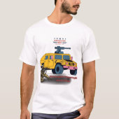 T-shirt Force par le sacrifice blanc (Devant)