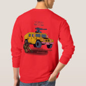 T-shirt Force par le sacrifice rouge (Dos)