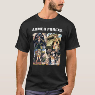 T-shirt Forces armées - Terre, mer, air, espace - Pinup gi