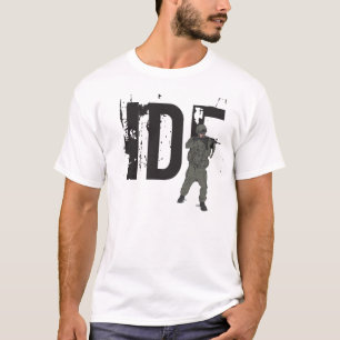 T-shirt Forces de défense de l'Israël avec des étiquett