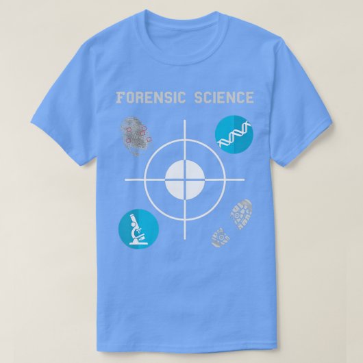 T-shirt Forensic Science  Crime Scene Evidence  (Design devant)