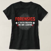T-shirt Forensic Science Funny Crime Scene Evidence DNA Cr (Design devant)