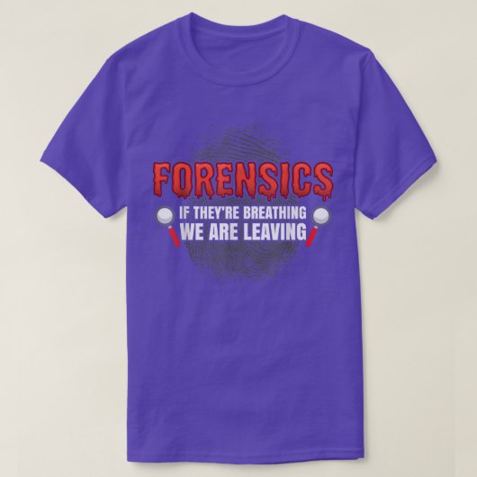 T-shirt Forensic Science Funny Crime Scene Evidence DNA Cr (Design devant)
