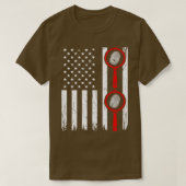 T-shirt Forensic Science USA Drapeau Forensic Scientist (Design devant)