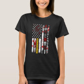 T-shirt Forensic Scientist US Flag Forensic Science (Devant)