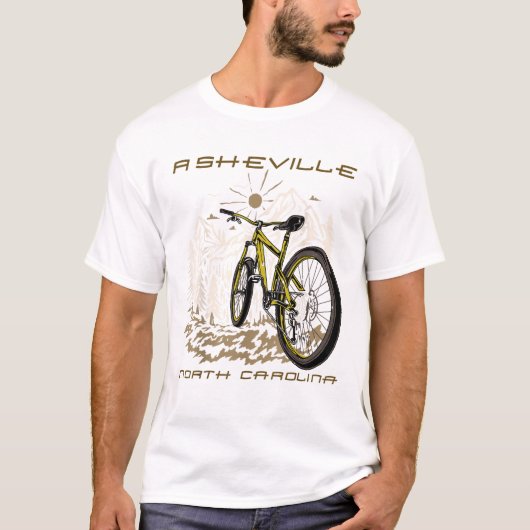 T-shirt Forest Biking Asheville North (Devant)