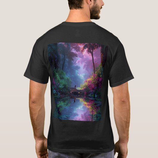 T-shirt Forest Fairy by the Lake (Dos)