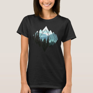 T-shirt Forest Nature Mountains Trekking Hiking Camping