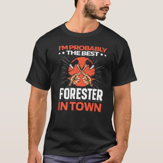 T-shirt Forester Ax - Timberjack Logger Lumberjack Premiu (Devant)
