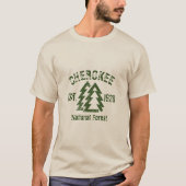 T-shirt forestier national de Cherokee (Devant)