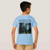 T-shirt Forêt à feuillage persistant et ma mère et mon pèr (Dos entier)