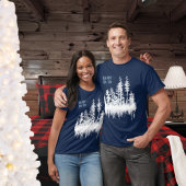 T-shirt Forêt Blanche Neige Nuit Ciel Cheval Sauvage Happy