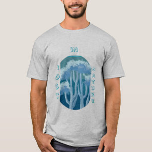 T-shirt Forêt Bleue de Rêve – Illustration de la Nature Es