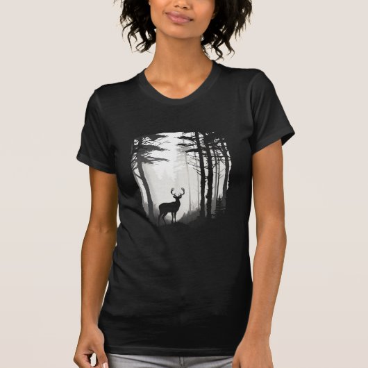 T-shirt Forêt de cerfs faune (Devant)