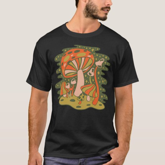 T-shirt Forêt De Champignons (Devant)
