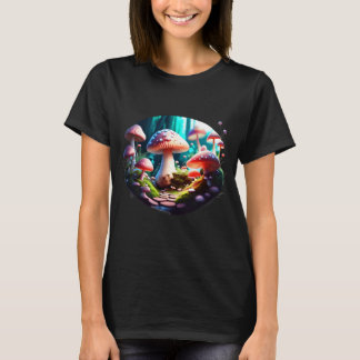 T-shirt Forêt de champignons de fées magiques