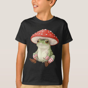 T-shirt Forêt de champignons de grenouille Nature esthétiq