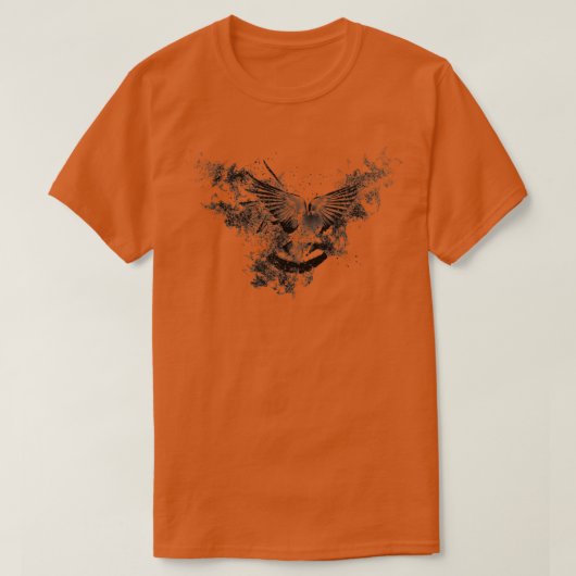 T-shirt forêt de chasse aux oiseaux (Design devant)