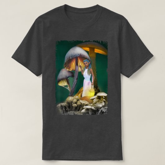 T-shirt Forêt de fées de champignons Imaginaires (Design devant)