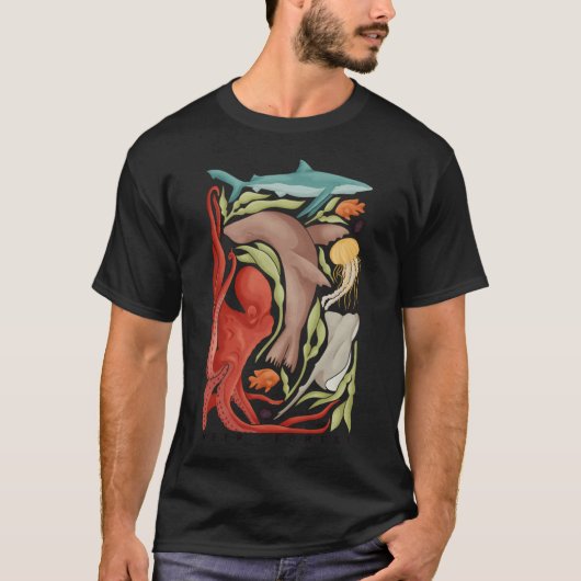 T-shirt Forêt de kelp (Devant)