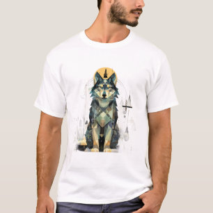 T-shirt Forêt de loup abstraite