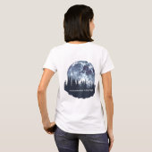 T-Shirt Forêt de pics sous la lune (Dos entier)