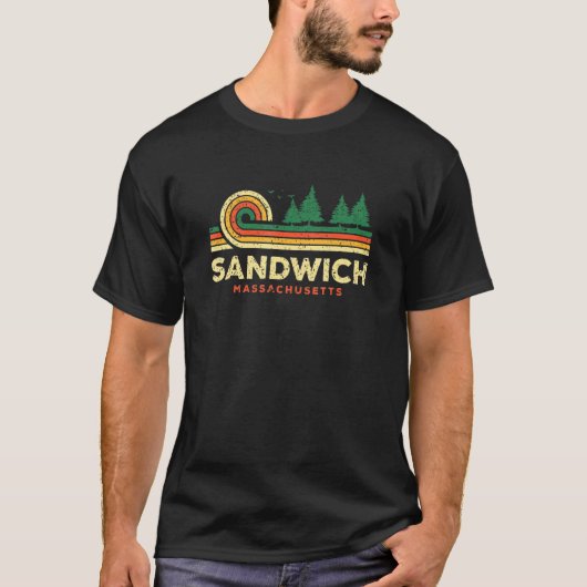 T-shirt Forêt de sandwich à feuillage persistant Sunset Ma (Devant)