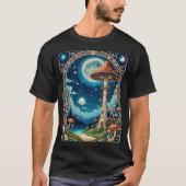 T-shirt Forêt de tour de champignon lunaire (Devant)