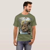 T-shirt Forêt de violon géant Imaginaire mignon (Devant entier)